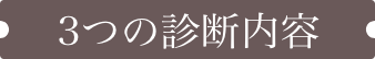 3つの診断内容